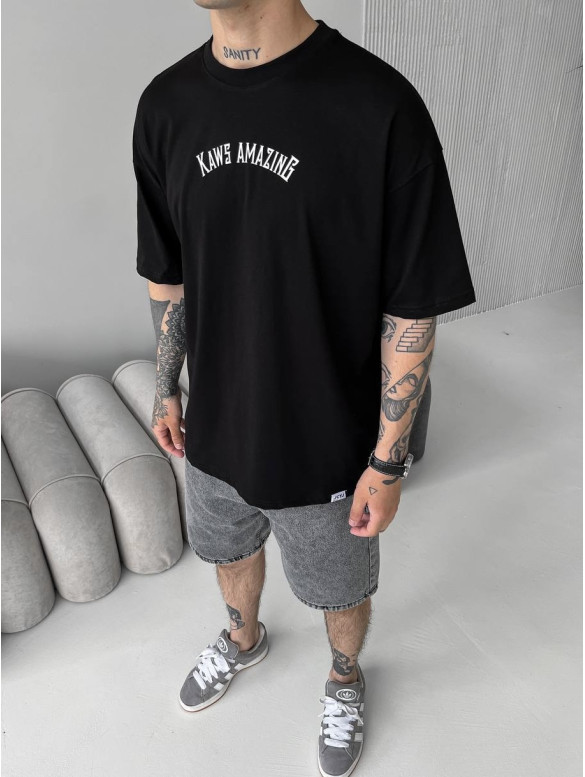 Oversize футболка з принтом