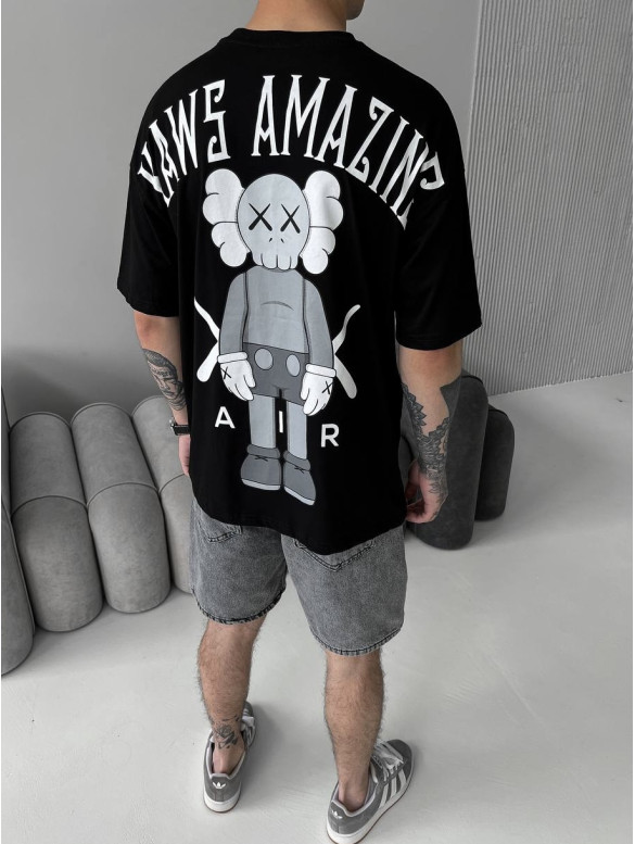 Oversize футболка з принтом