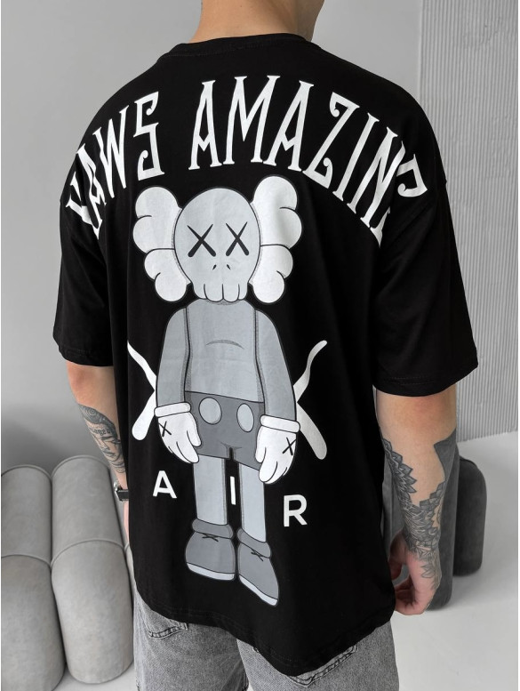 Oversize футболка з принтом