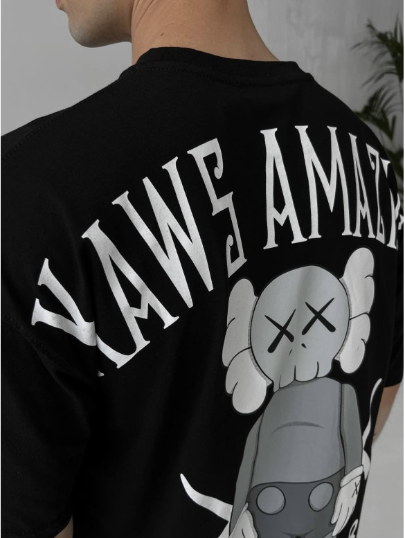 Oversize футболка з принтом