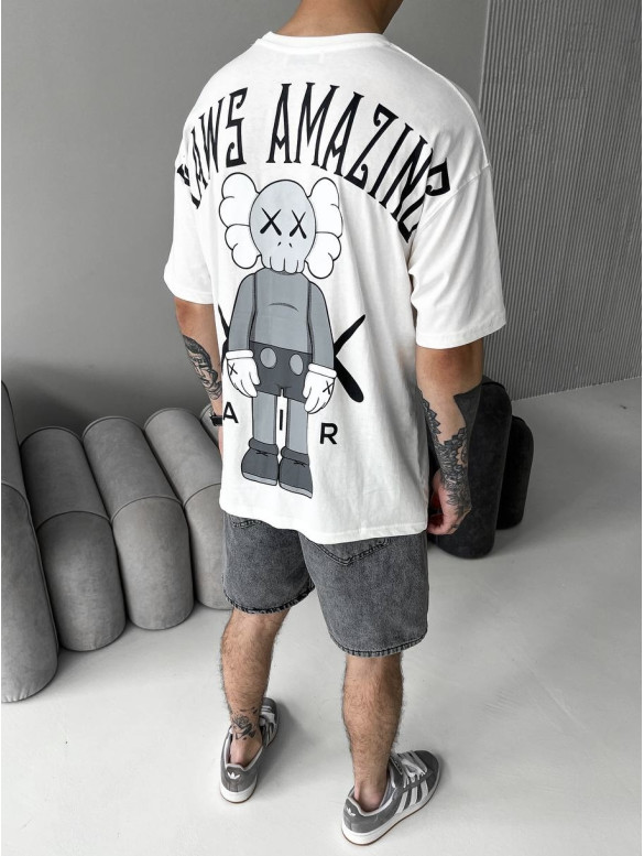 Oversize футболка з принтом