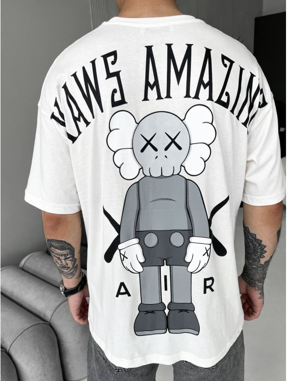 Oversize футболка з принтом