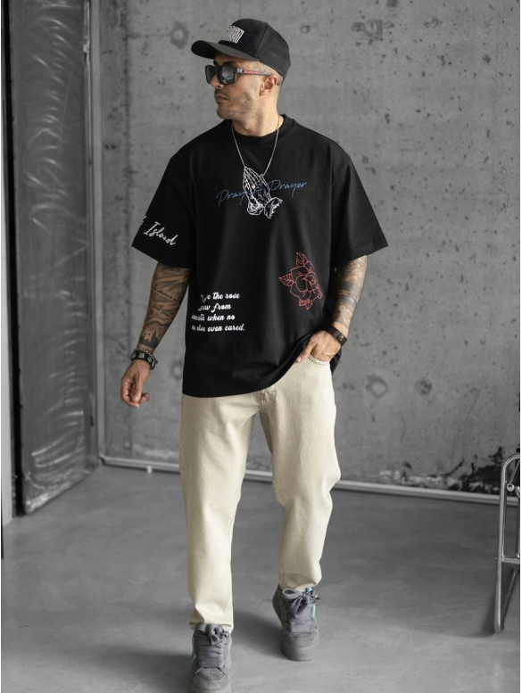 Oversize футболка з принтом