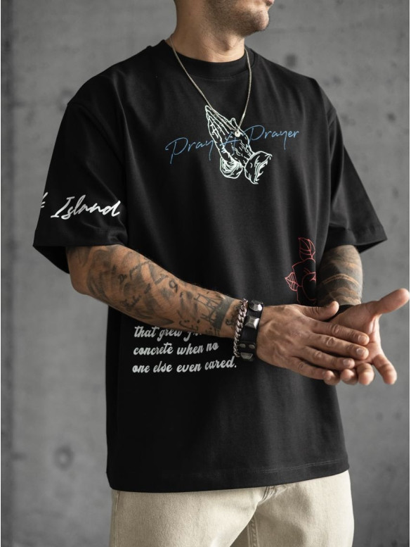 Oversize футболка з принтом