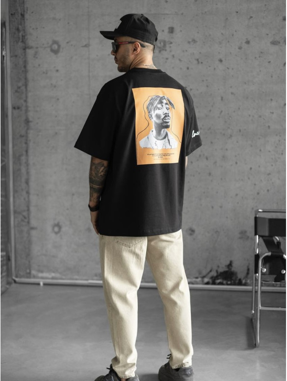 Oversize футболка з принтом