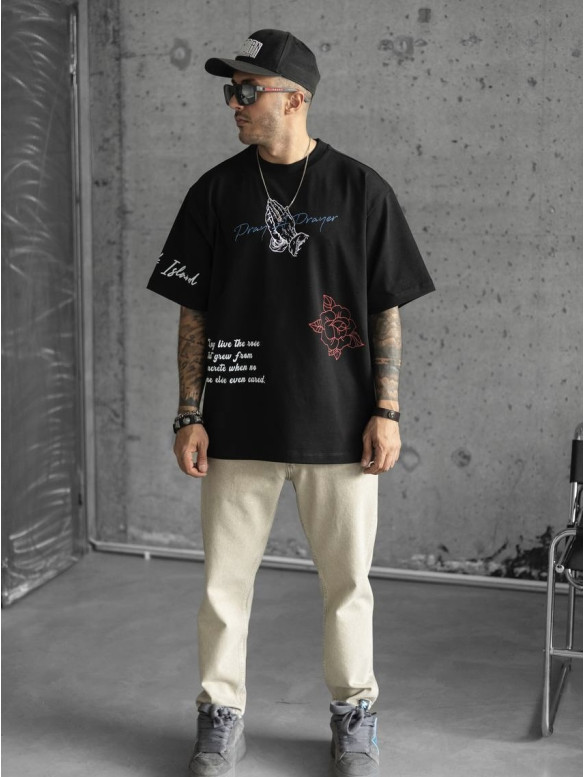 Oversize футболка з принтом