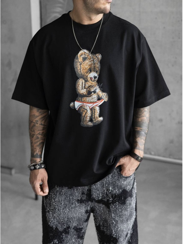 Oversize футболка з принтом