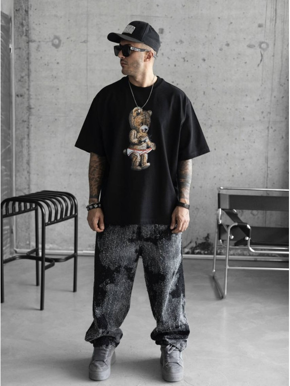 Oversize футболка з принтом