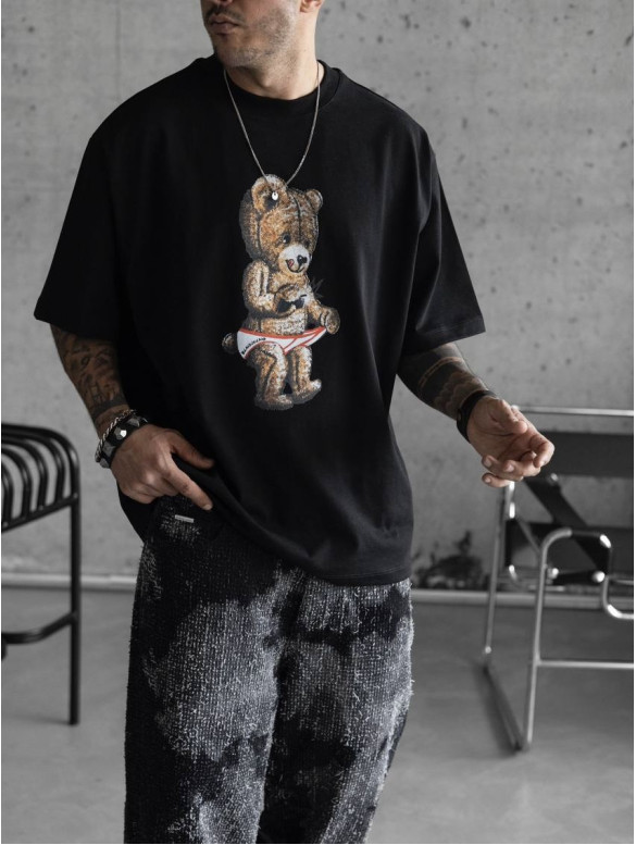 Oversize футболка з принтом