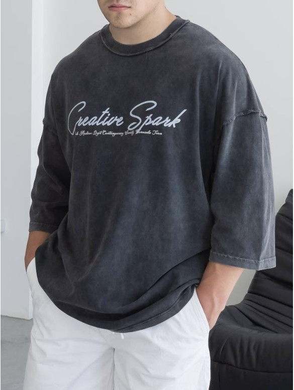 Oversize футболка з надписом