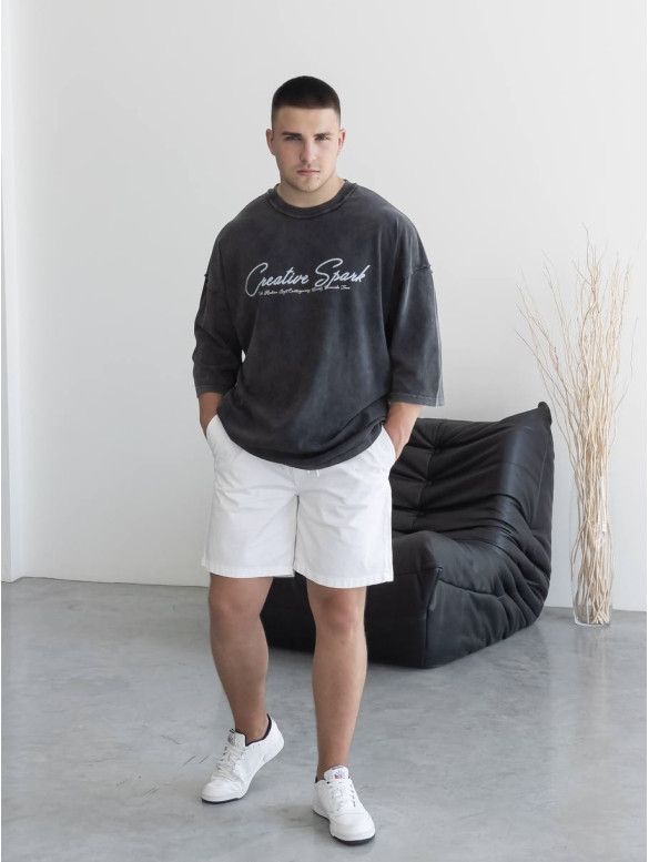 Oversize футболка з надписом