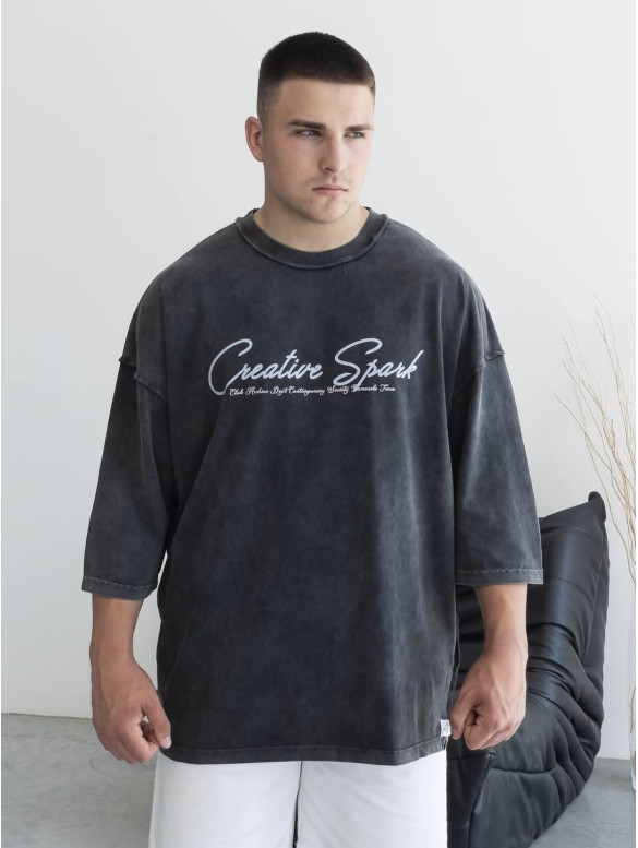 Oversize футболка з надписом