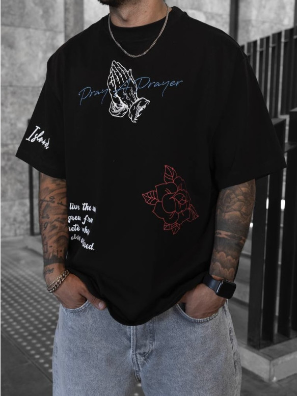 Oversize футболка з принтом