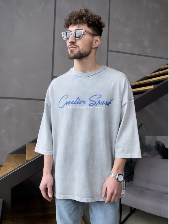 Oversize футболка з надписом