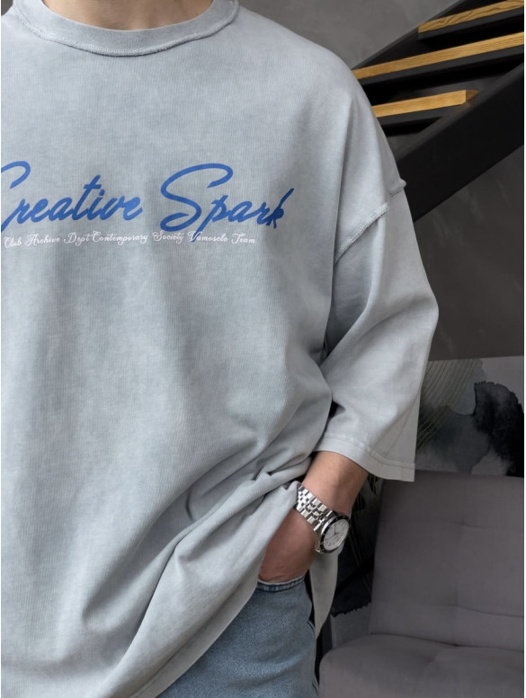 Oversize футболка з надписом