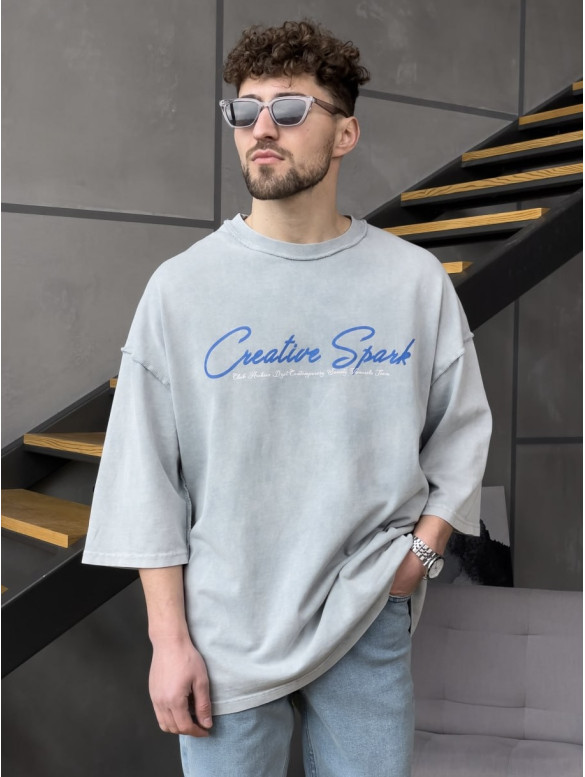 Oversize футболка з надписом