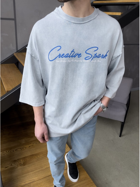 Oversize футболка з надписом
