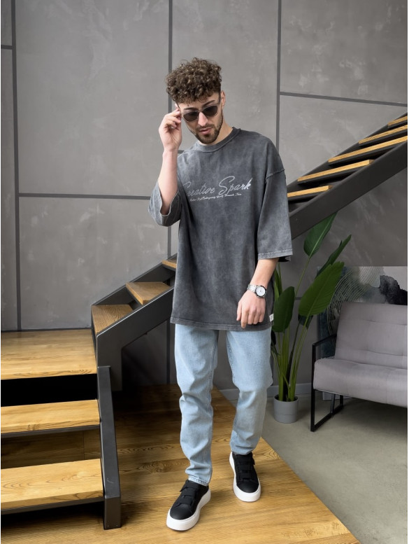 Oversize футболка з надписом
