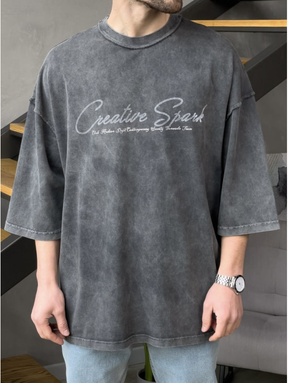 Oversize футболка з надписом