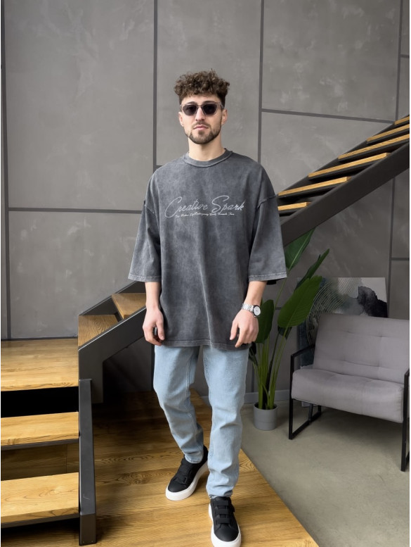 Oversize футболка з надписом