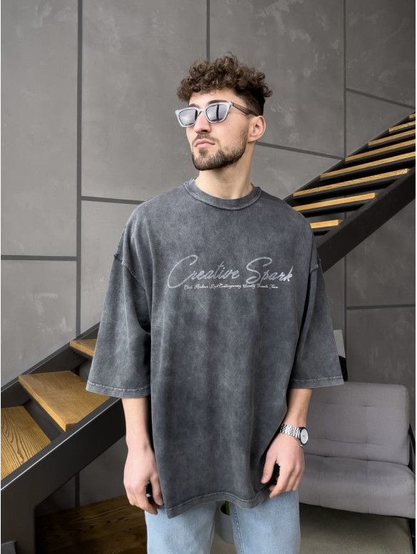 Oversize футболка з надписом