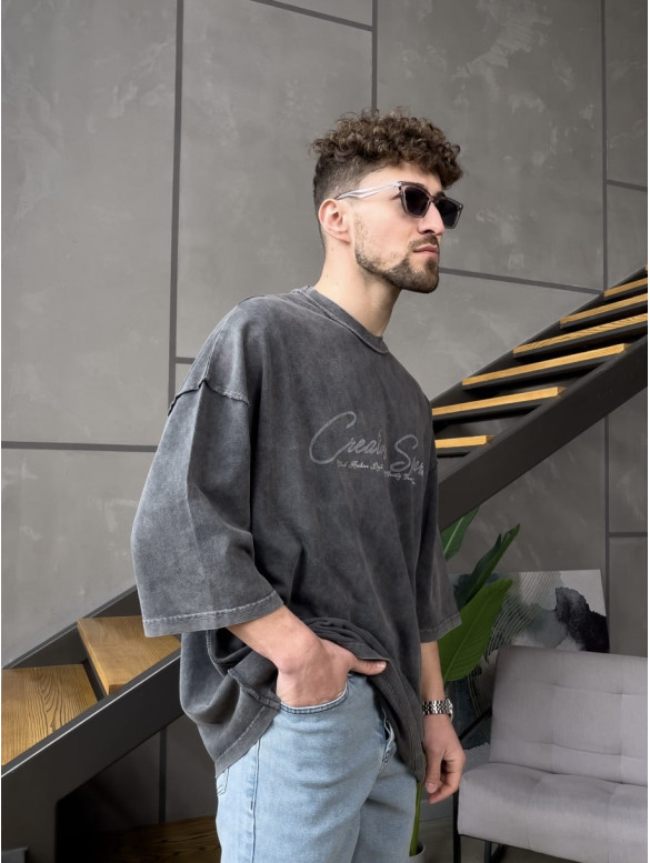Oversize футболка з надписом