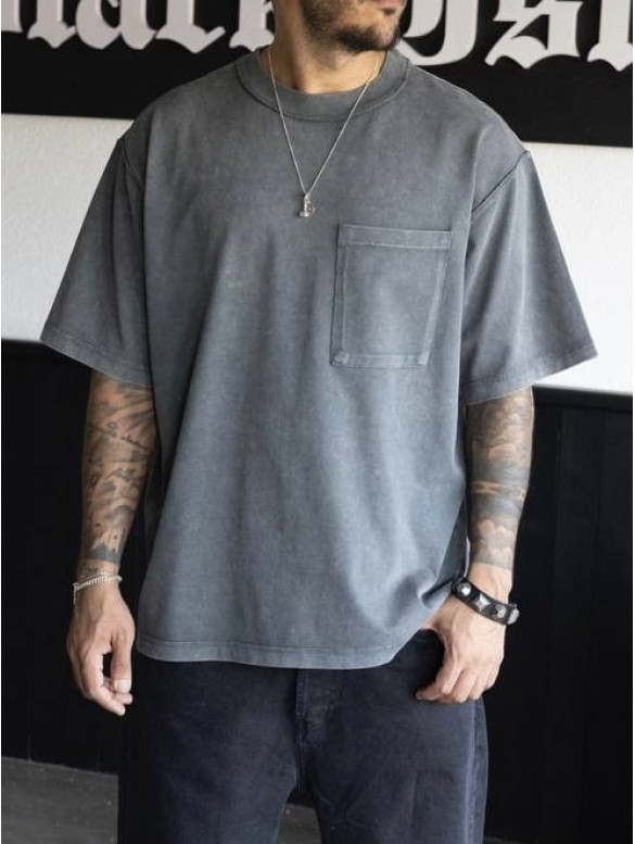 Oversize футболка з кишенею