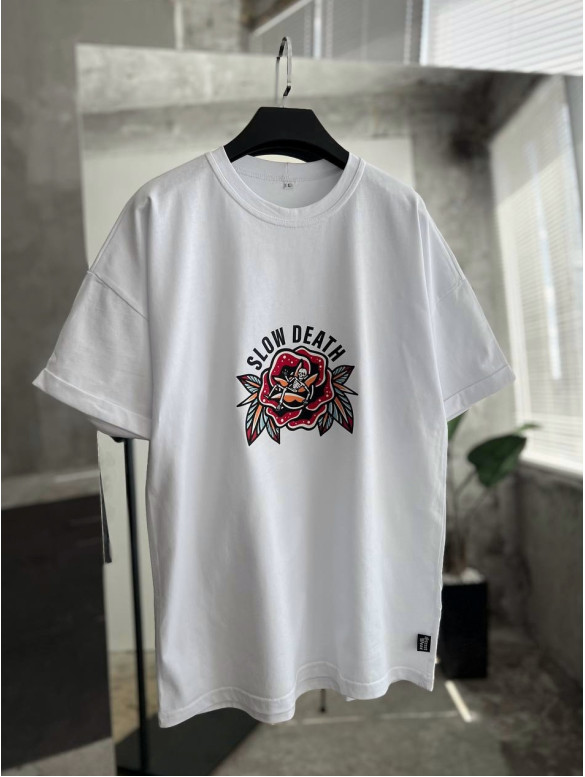 Oversize футболка з принтом