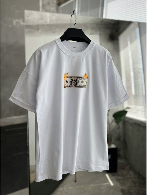 Oversize футболка з принтом