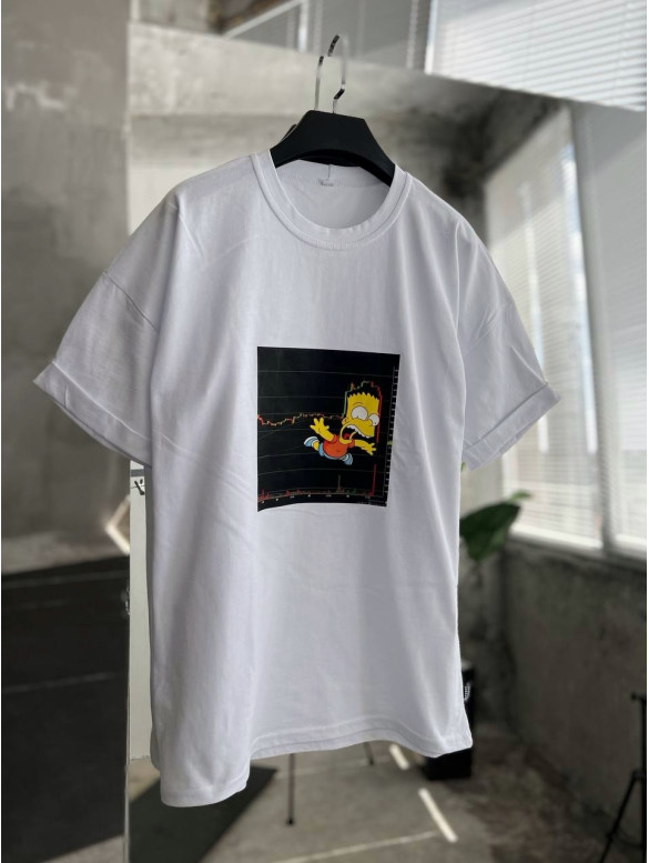 Oversize футболка з принтом