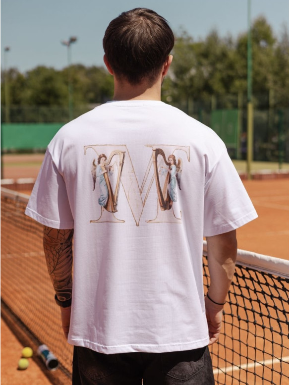 Oversize футболка з принтом