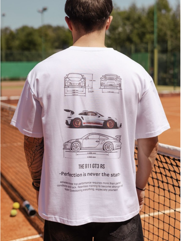Oversize футболка з принтом