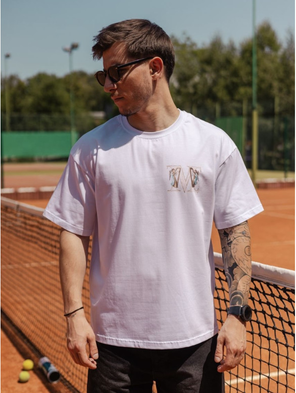 Oversize футболка з принтом