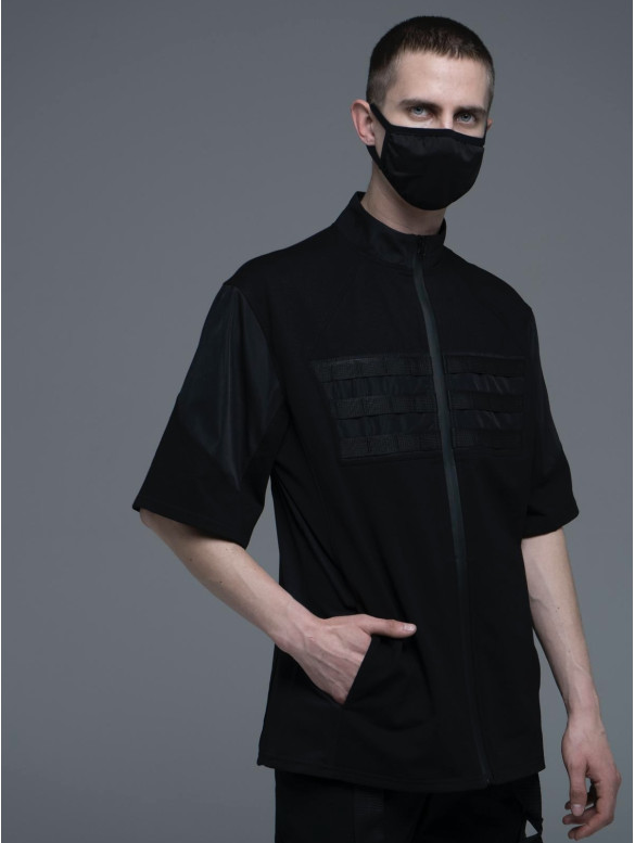 Oversize футболка з блискавкою