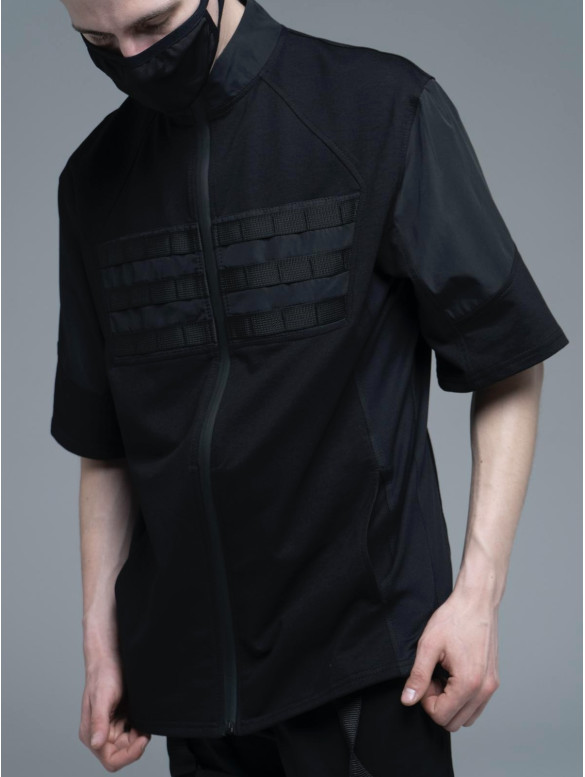 Oversize футболка з блискавкою