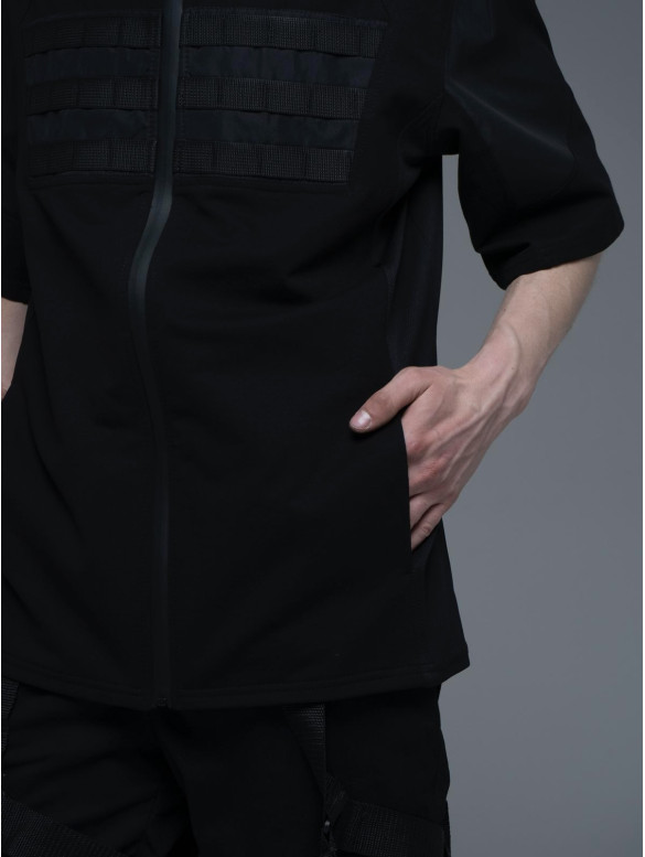 Oversize футболка з блискавкою