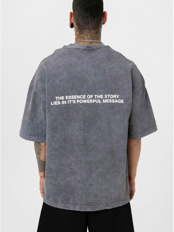 Oversize футболка з надписом