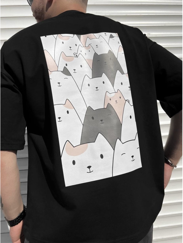 Oversize футболка з принтом