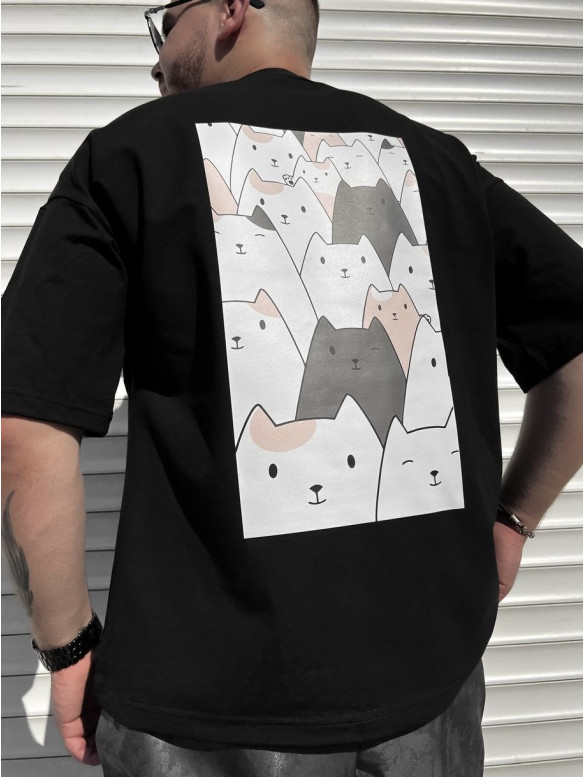 Oversize футболка з принтом