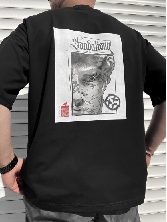 Oversize футболка з принтом