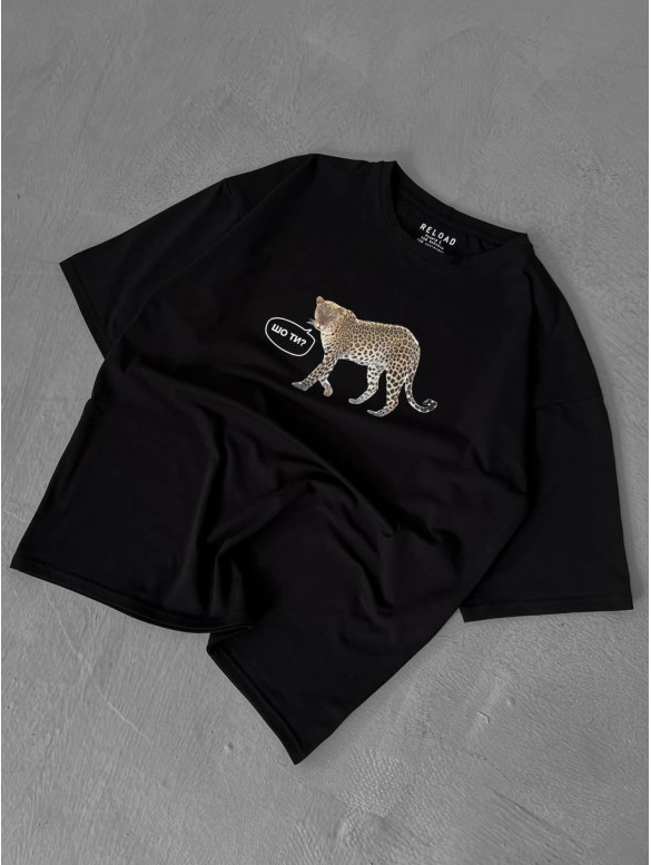Oversize футболка з принтом