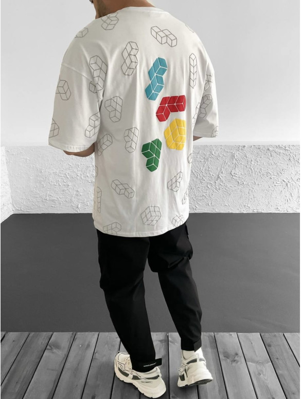 Oversize футболка з принтом