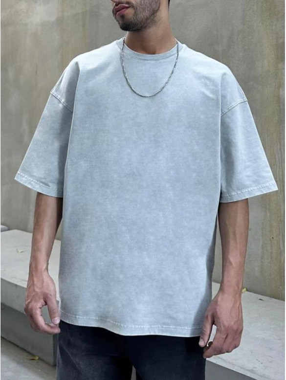 Oversize футболка з вивареної тканини