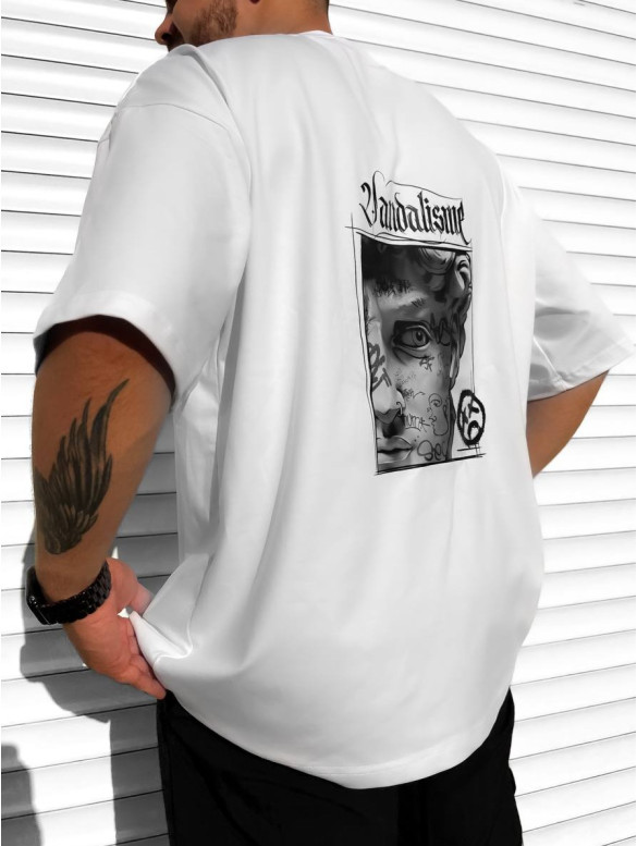 Oversize футболка з принтом