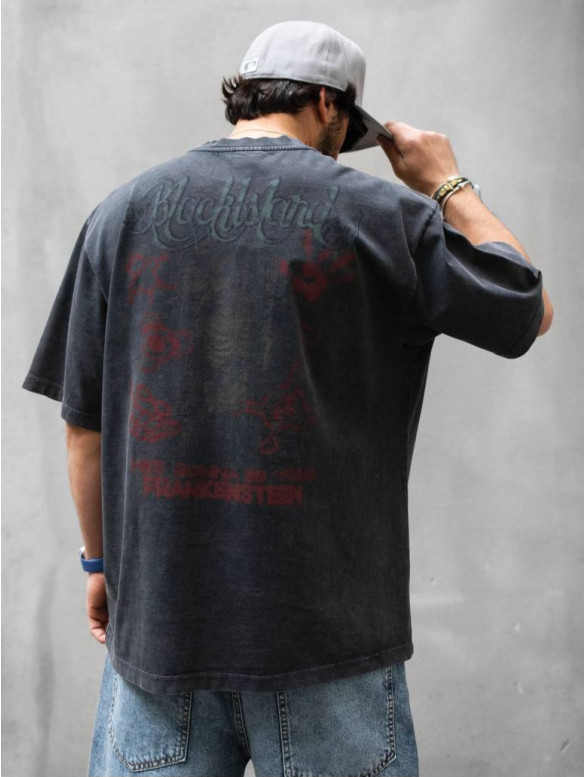 Oversize футболка з принтом