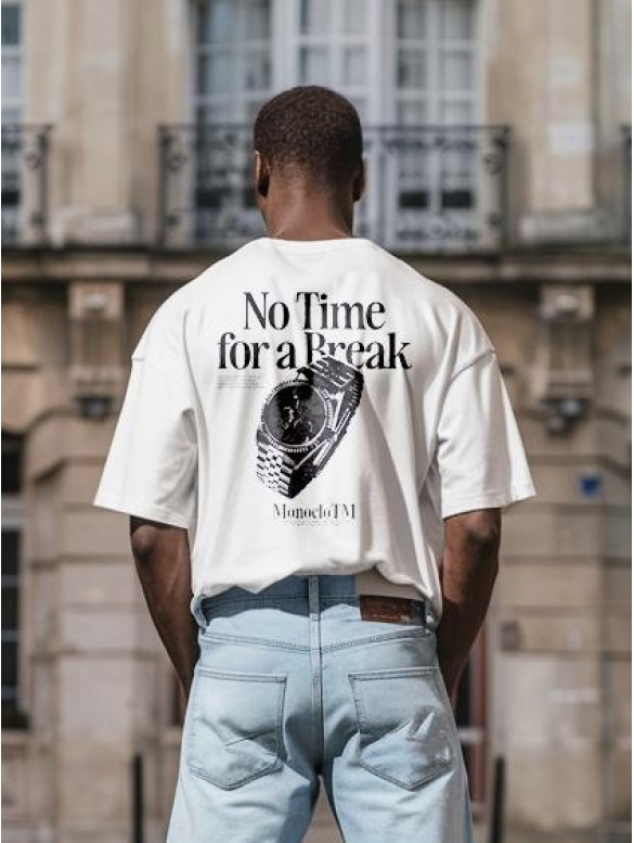 Oversize футболка з принтом