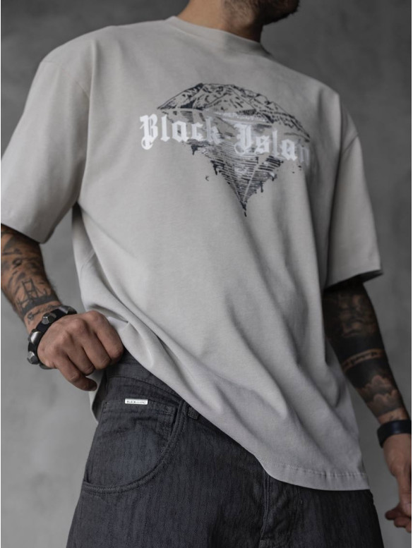 Oversize футболка з принтом