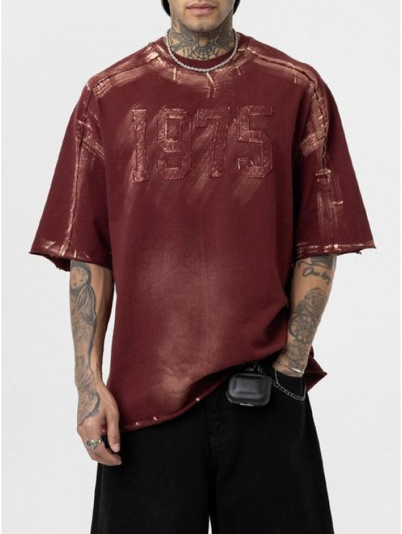Oversize футболка з принтом