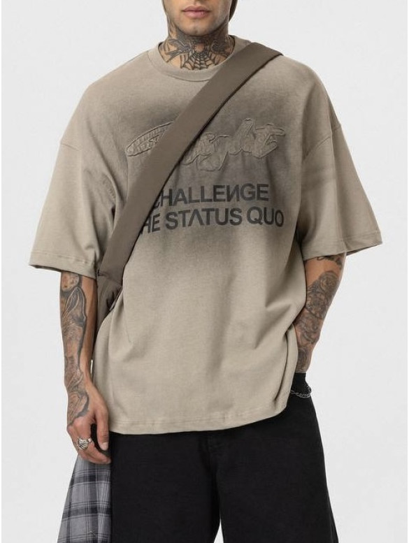 Oversize футболка з надписом