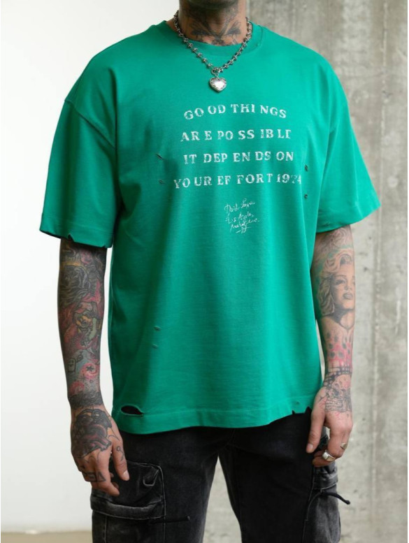 Oversize футболка з надписом